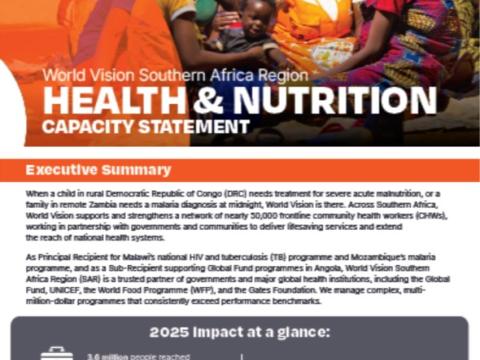 WV Southern Africa Region Health & Nutrition Capacity Statement