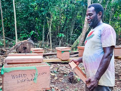 Beehive boxes delivered to Tawarodo community