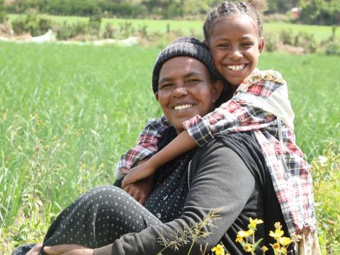 Gadise and her daughter Ayantu
