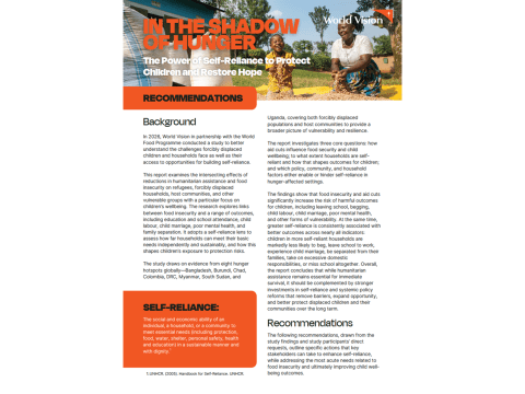 Policy recommendations cover