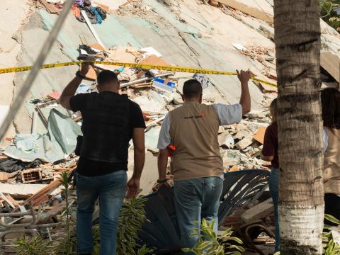 World Vision staff assess earthquake damage in Venezuela