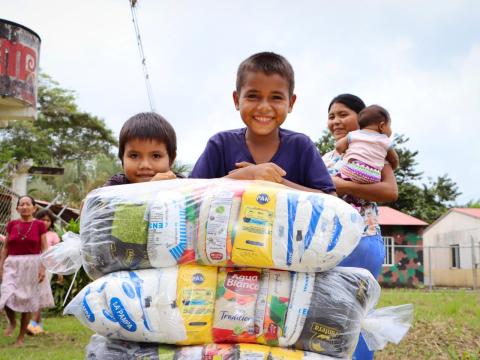 World Vision Venezuela delivered food baskets to children in Delta Amacuro12