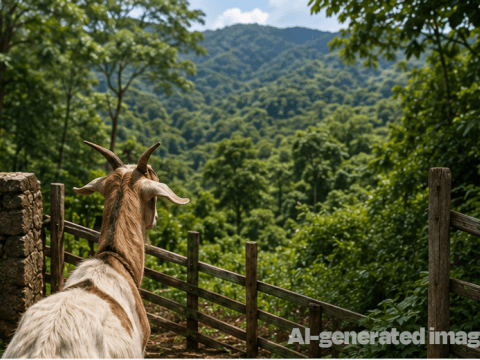 For the goat story AI generated