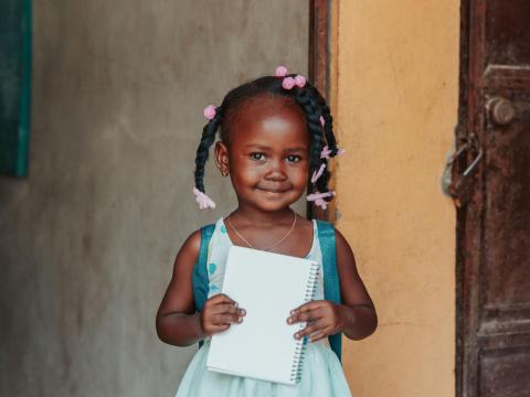 A little girl from Haiti