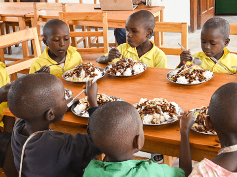 Children who were supported by the WASH and Nutrition Club