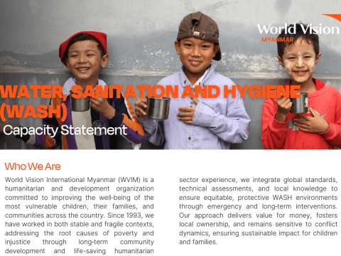 WASH Capacity statement 