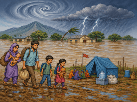 people were displaced 