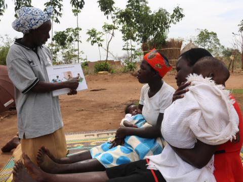 Mothers learning from a BFHI in uganda