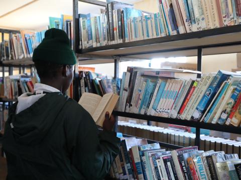 Relebohile at school library