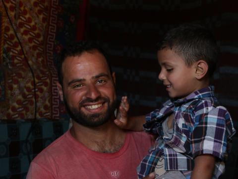 Moatez and his father Ahmed