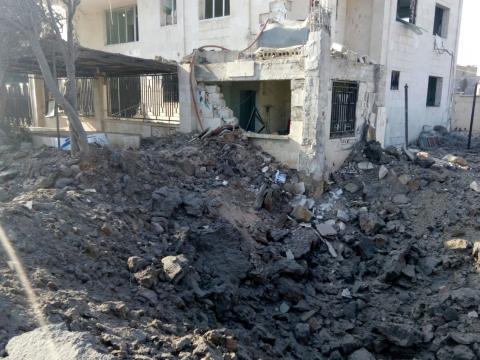 World Vision-supported hospital damaged in Syria