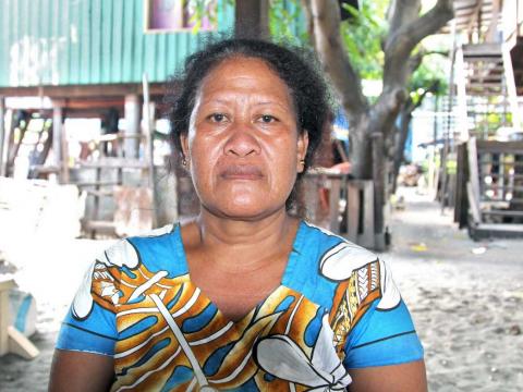 Everlyn Poasi, a faith leader at Mamanawate community