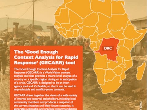 Report cover: DRC Case Study of GECARR