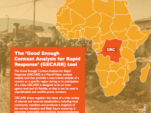 Report cover: DRC Case Study of GECARR Report cover: DRC Case Study of GECARR
