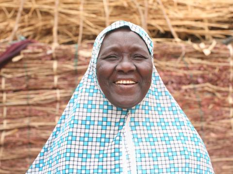 Haoua beaming with a smile Haoua beaming with a smile