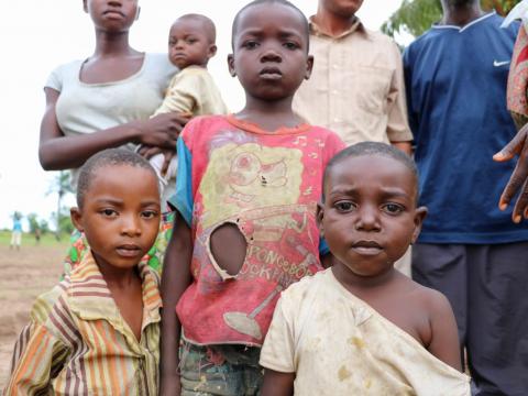 Julie’s husband drowned fleeing the violence this May, leaving her struggling to care for her children Albert (8 months), Charles (12), and Francoise (4). With the loss of her husband’s earnings, Julie is no longer able to pay Charles’ school fees.