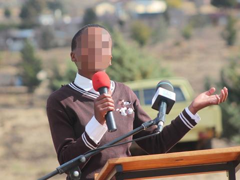 Rescued from early marriage and now back to school Child Married Early Lesotho