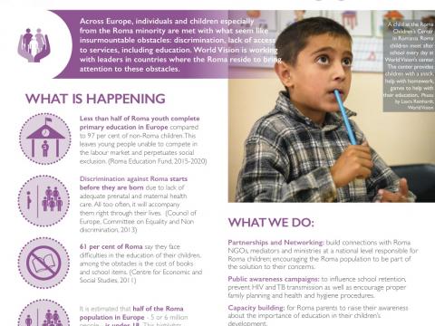 Opening Doors For Roma Kids World Vision International