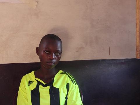 Christine, 15, is one of the children benefitting from World Vision's Child Friendly Spaces in Kasais, a safe place for them to play and receive psychosocial support Christine lost her father in the conflict in the Kasais provinces of DRC, and spent months hiding in the bush with her family