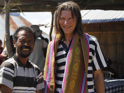 Jerry (right) and Gaspar in Aileu, Timor-Leste. Photo: Jaime dos Reis/World Vision