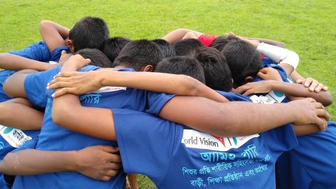 Football match to aware people about child violence