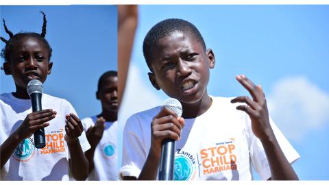 Children in Zambia speak out about the dangers of child marriage