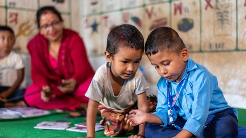 Children in ECD Class