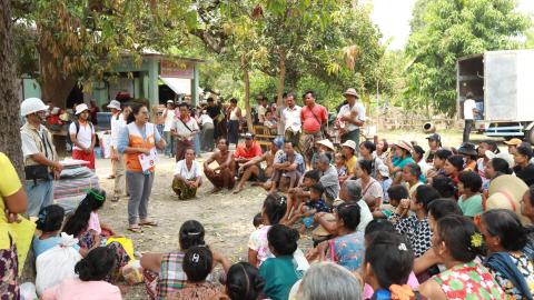 NFI distribution in Myanmar 2