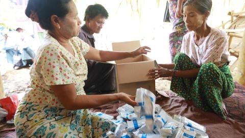 People from the affected area are receiving High-Energy Biscuits (HEB).