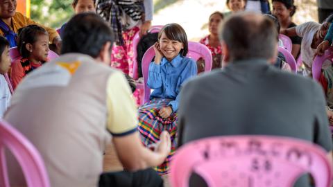 A girl Siting