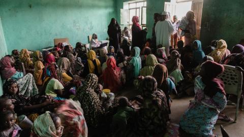 Women waiting at El Ferdouse clinic