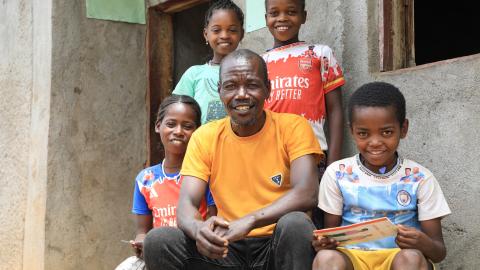 Father with his children