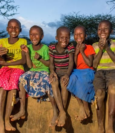 Happy children Kenya Cheru