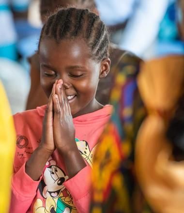 Girl praying