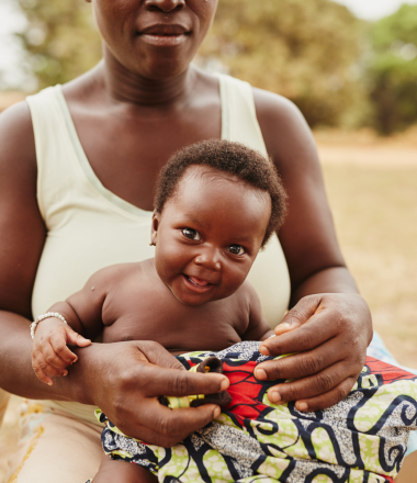 Mother with healthy child