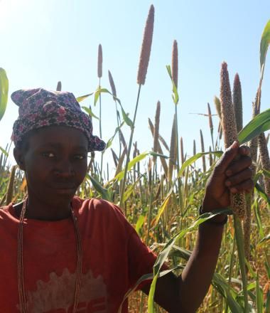 Woman in Angola, affected by the drought