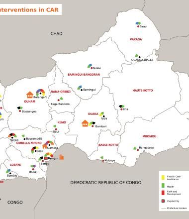 CAR emergency intervention map