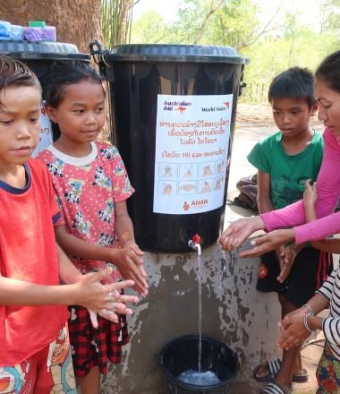 Handwashing demo - Saravane