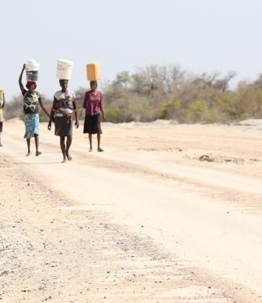 Fetching water in Angola