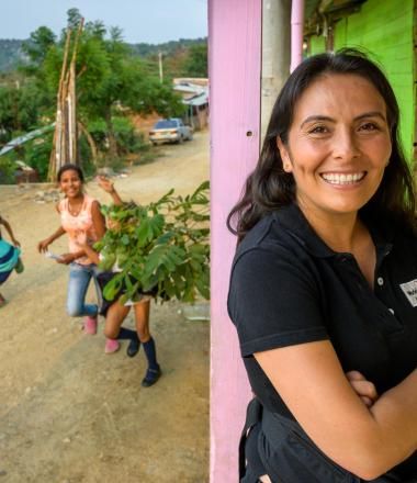 Mayerly Sanchez, former World Vision sponsored child, is now Brand & Communications Manager for World Vision Colombia.
