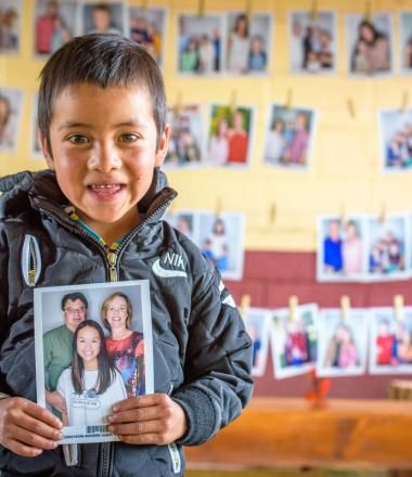 Child from Guatemala in Sponsorship activity