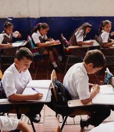 Children in classroom