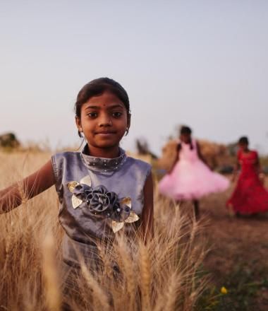 A girl in India