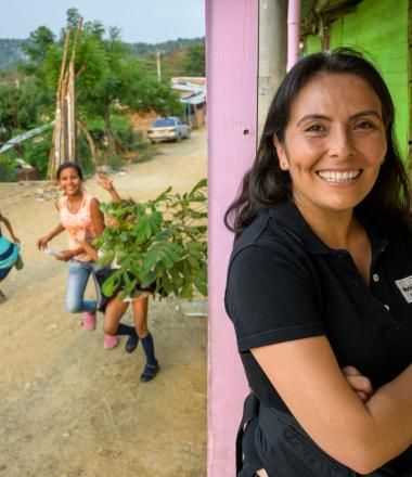 Mayerly Sanchez, world vision staff in Colombia