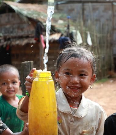 Joy of clean water