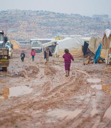 Syrian refugees fight difficult living conditions in refugee camps