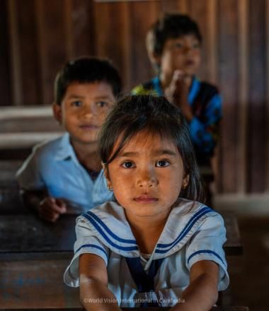 Children at school in Cambodia