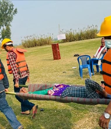 Mock drill to enhance disaster management capacity of community