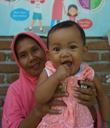 Improving child feeding practices among young mothers in Indonesia