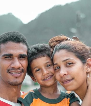 Migrant family